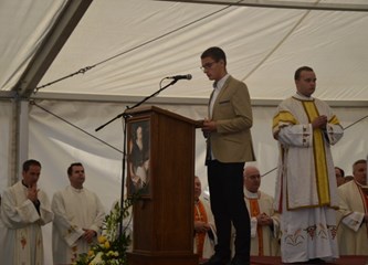 Blagoslov kipa biskupa Borkovića