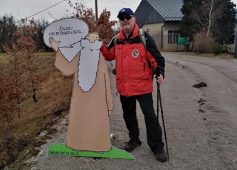 Poznati slijepi planinar Feručo Lazarić prošao Stazu blaženog Alojzija Stepinca