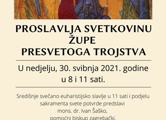 U nedjelju proslava župne svetkovine u Krašiću